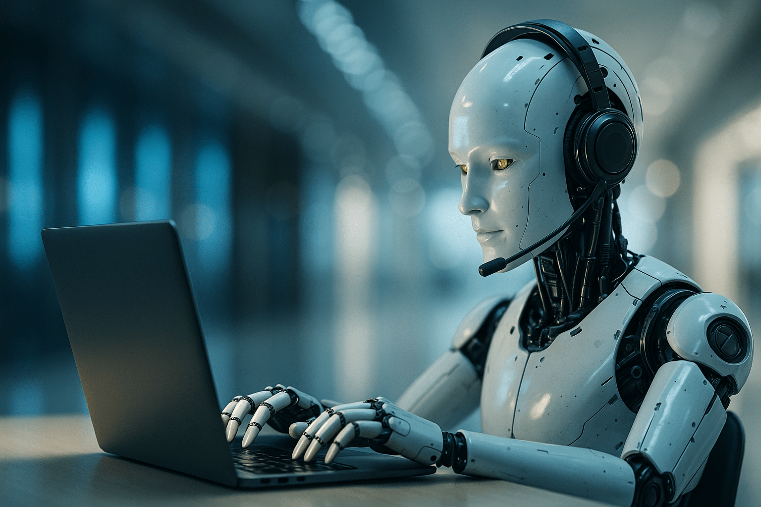 Illustration showing different types of AI agents and how they work together in automation and creativity.