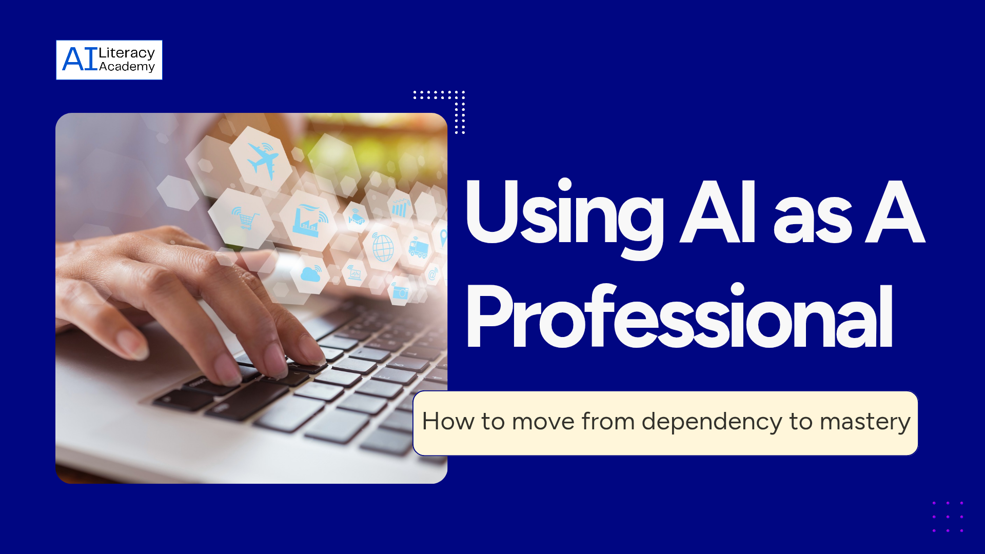 Abstract visualization representing the shift from AI tool usage to structured AI thinking