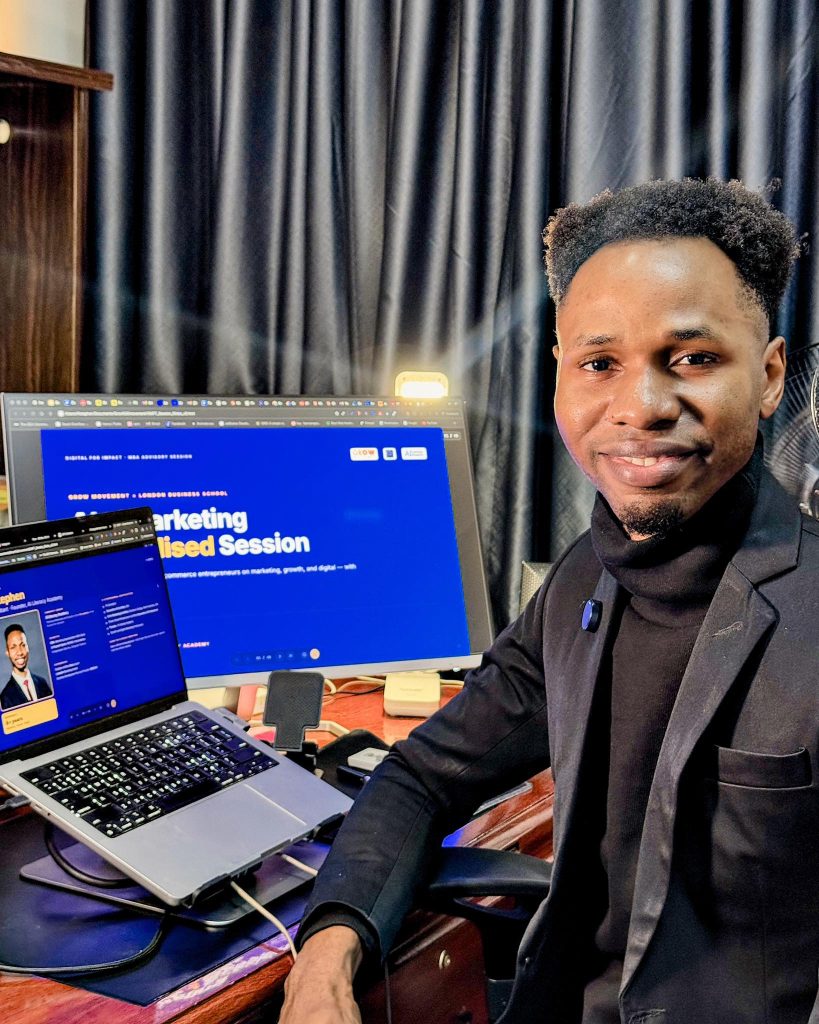 AI Literacy Academy founder Fii Stephen facilitating virtual AI workshop for Queue Edge Limited staff on May 9 2025